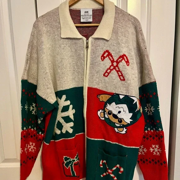 EUC, Disney Parks, Star Wars Holiday Spirit Jersey Cardigan, XXL - Picture 2 of 5